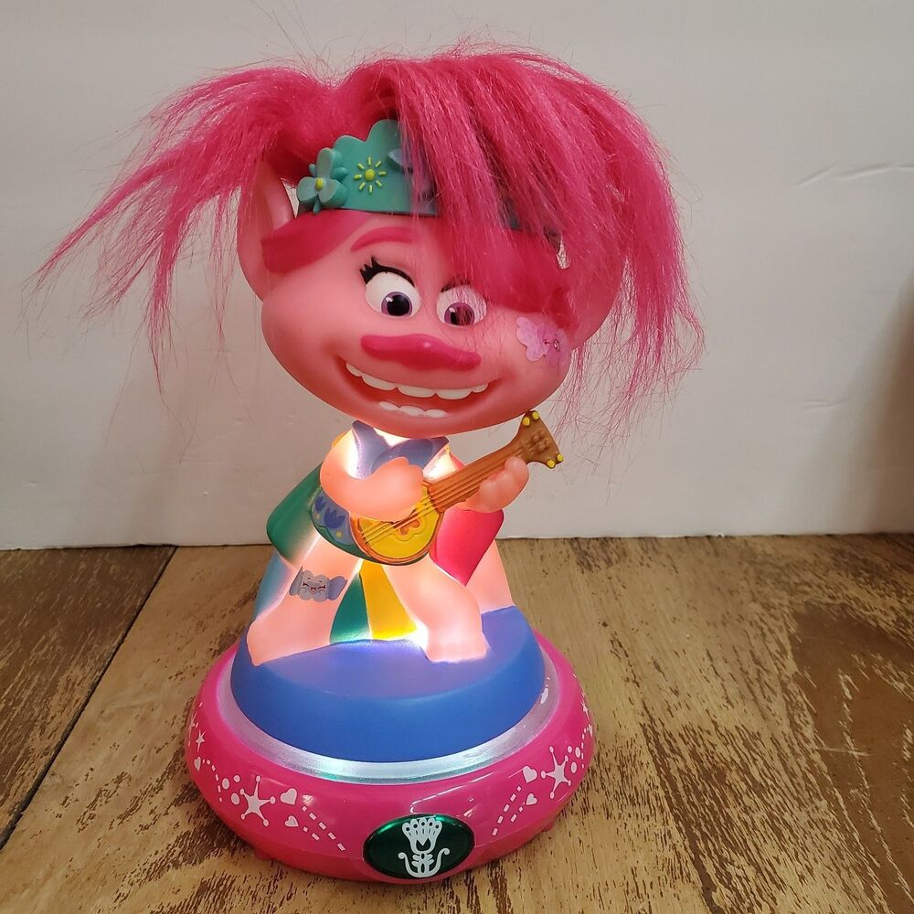 DreamWorks Trolls Poppy Nightlight LED Body Lights Up Kids Room Lamp 2020 WORKS